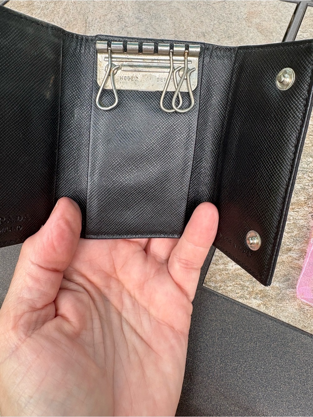 Prada Black Nylon Triangular Logo Compact Wallet - Picture 5 of 13